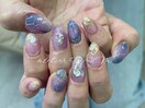 綺麗めニュアンスネイル