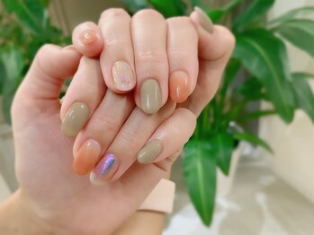 秋ネイル/パラジェル