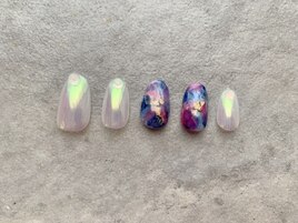 ぷっくりミラーネイル♪