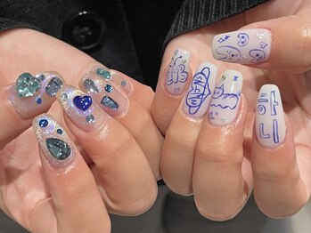 ハチイチイチサン(8113)/落書きネイル