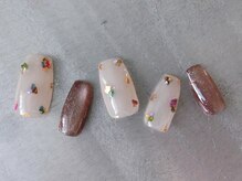 ネイリシャス(NAILICIOUS)/秋カラーの大人なカラフルネイル