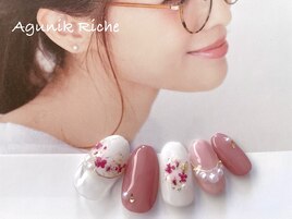 【押し花ネイル】