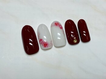 ルミエ(Lumie)/ふんわりローズネイル