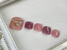 ラスターネイル(Luster nail)/キラキラピンクネイル☆
