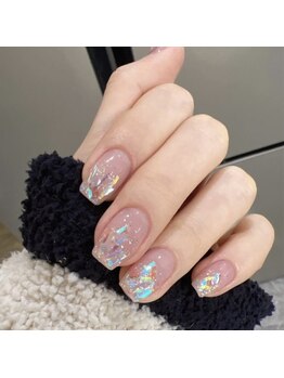 うるうる氷ネイル