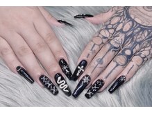 ヘブン ネイル 鶯谷(HEAVEN Nail)/ブラッククロスネイル