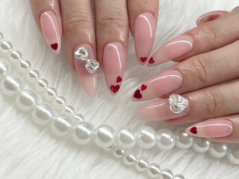 リボンアディクト(ribbon addict)/ハートネイル