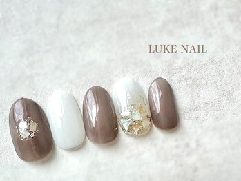 ルークネイル(LUKE NAIL)/キラキラシェルネイル