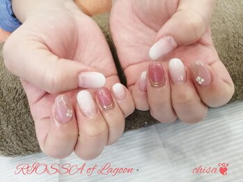 リオッサ オブ ラグーン(RIOSSA of Lagoon)/桃ｘピンクネイル