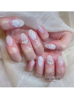ザ デミュア 銀座店/ホワイトはなネイル