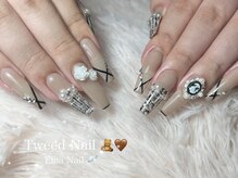 エマネイル プラスキハクヤ 枚方店(EmaNail+KIHAKUYA)/ツイードネイル