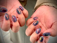 ヌル ネイル 堀江(NURU NAIL HORIE)/個性派ミラーニュアンスネイル☆