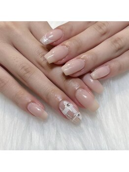 ララアンジュ(LaLa-Ange)/チェック×ツイードネイル