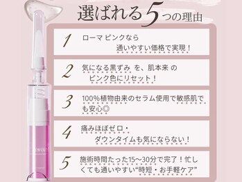 ビューティーリバース 湘南ちがさき店/ローマピンクとは4