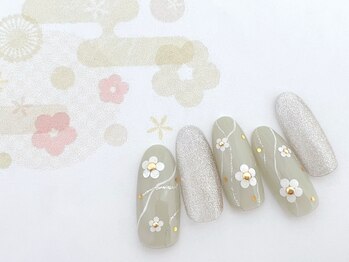 ネイルパティオ 浦和店(nail patio)/お正月ネイル ¥9,980