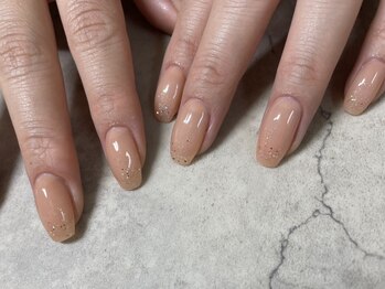 リランズネイル(rirans nail)/ワンカラー×ラメオプション