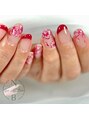 サング ネイル ビューティー アトリエ(suNg nail beauty atelier)&nbsp;お花/フレンチでレディーに仕上げます◎