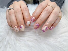 ニュアンスネイル　¥7500