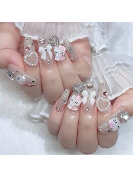 リンネイル 新大久保店(Rin Nail)/持ち込みデザイン。付け放題