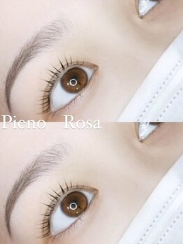 ピエノローサ(Pieno Rosa)の写真/《好印象な目元はナチュラル綺麗がマスト◎》＼まつげパーマ￥4950～／目の形に合わせた理想的なデザイン★