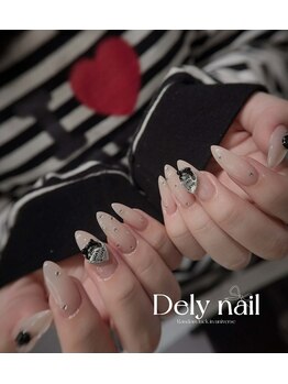 デリーネイル(Dely_nail)/地雷系甘辛ミックスうさぎネイル