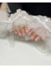 爪育限定色ワンカラーネイル