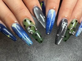 個性派スカルプネイル