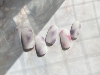 ミーム(meme)/塗りかけ　ニュアンスネイル