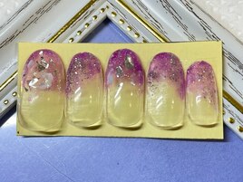 ガラスネイル風アート☆￥6,800