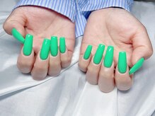 ヤシネイル(Yashi Nail)/チップ長さだし　ワンカラー