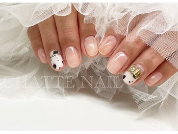 シャットネイル(CHATTE NAIL)/爪育デザインネイルBコース