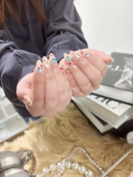 ビープラス(be+)/スカルプ◇宝石ネイル