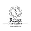 リセットヘアアンドアイラッシュ(Re:set)のお店ロゴ