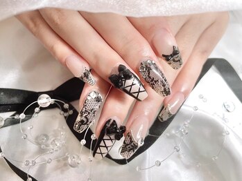 ブラックレースネイル