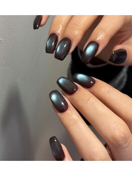 ペロ 名古屋(pelo)の写真/SNSで話題のnail◇【マグネットネイル¥6150(初回オフ無料)】ショートネイルと相性◎colorの種類も豊富！