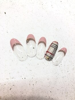 アズビー みゆき店(asB)/フレンチ×チェック×ピンク