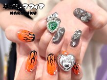 ネイルマフィア 原宿(NAIL MAFIA)/キャラ/痛ネイル/ハートフレーム