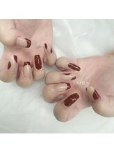 アイネイルズ 布施店(I.NAILS)/ボルドーネイル