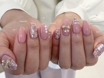 トリッカバルコニー ハヤマ(tricca Balcony Hayama)/ツイード×ガーリーネイル