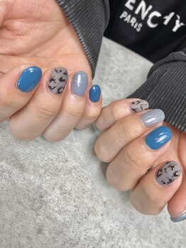 オリ(Ori)の写真/ベースを一層残すフィルイン施術◎長年のジェルネイルで自爪にお悩みがある方へ！メンズネイルもお気軽に!!