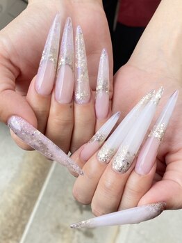ネイルサロン ジュウェル 高原店(Jewel)の写真/ジェル素材チップで自爪にも優しく短い施術時間での長さ出しが可能◎指先をより綺麗に魅せる高技術サロン☆