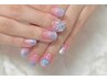 【8月限定】大人気　*韓国風*　うるちゅるワンホンネイル　￥7700　