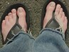 【FOOT】持ち込みデザイン/90分アート（足湯付き）　¥9500