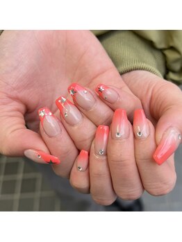 グラマラス アンジェアイ 荻窪店(glamourous ange eye)/グラデフレンチネイル