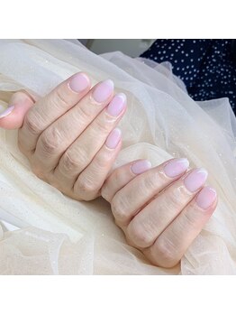 ヘブン ネイル 鶯谷(HEAVEN Nail)/ピンクグラデネイル