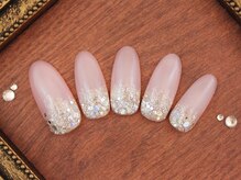 ネイルサロンフォーユー(for u)/ラメがけネイル￥５９８０
