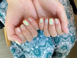 ミントグリーン×オーロラ
