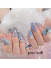 ポミーネイル 新宿西口店(pomy nail)/ブルーネイル