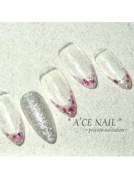 エースネイル(Ace nail)/フラワーフレンチ