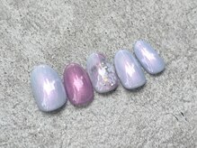 ネイラ 大宮店/紫陽花パープルデザイン